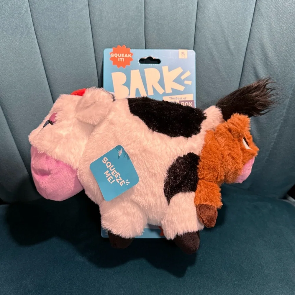 Bark Box 'Bertha the Cow'‎ Dog Toy | Extra Large | NWT